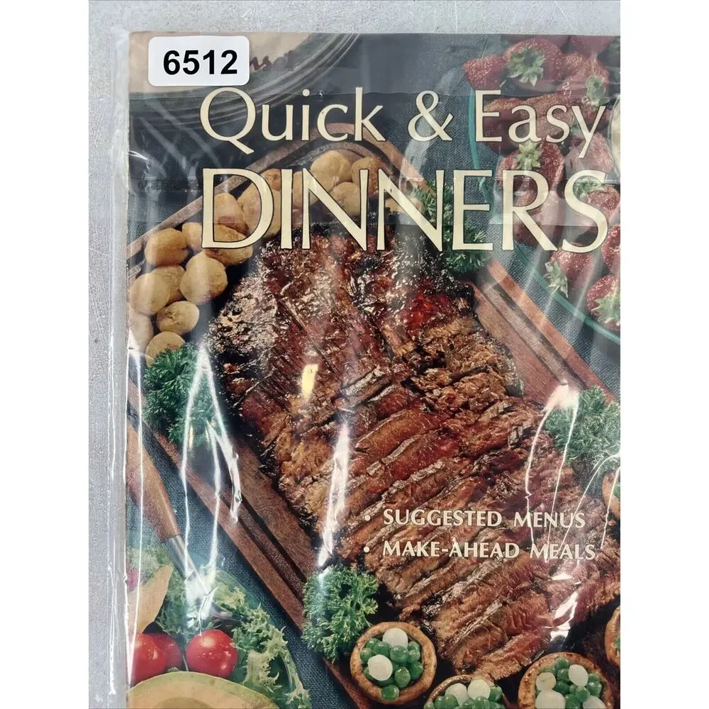 Vtg 1966 SUNSET QUICK & EASY DINNERS COOKBOOK - Paperback - 1st Edition 1st Prin